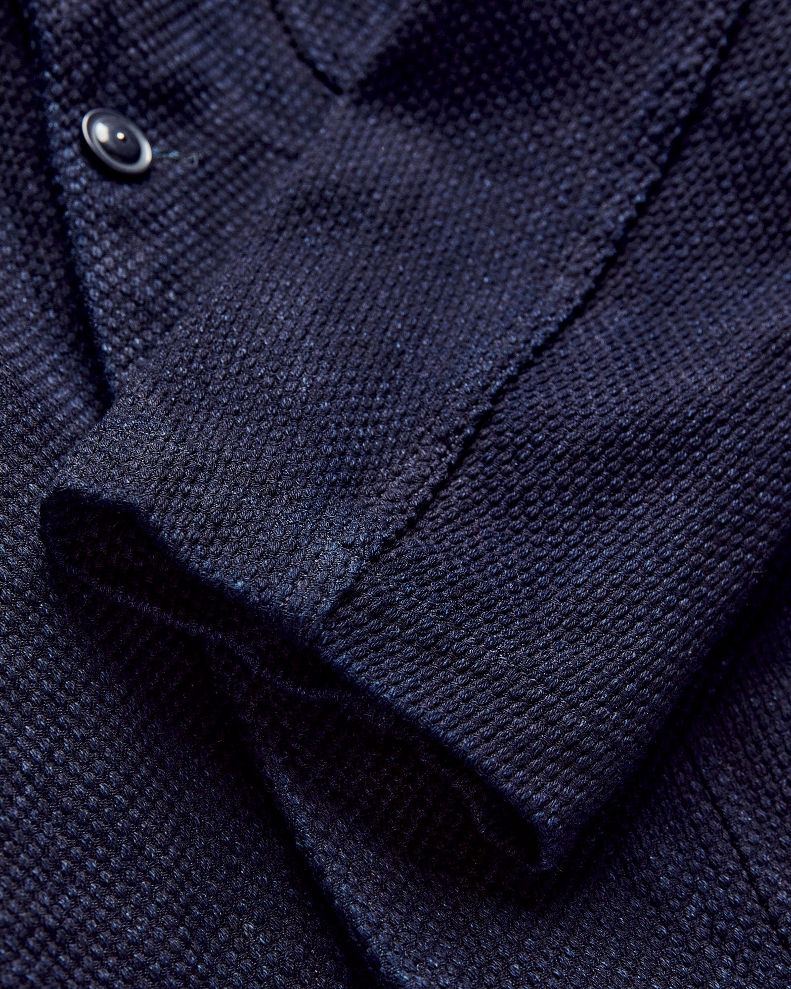 "No-Gi" Bedford Jacket in Indigo Heavyweight Sashiko - 7