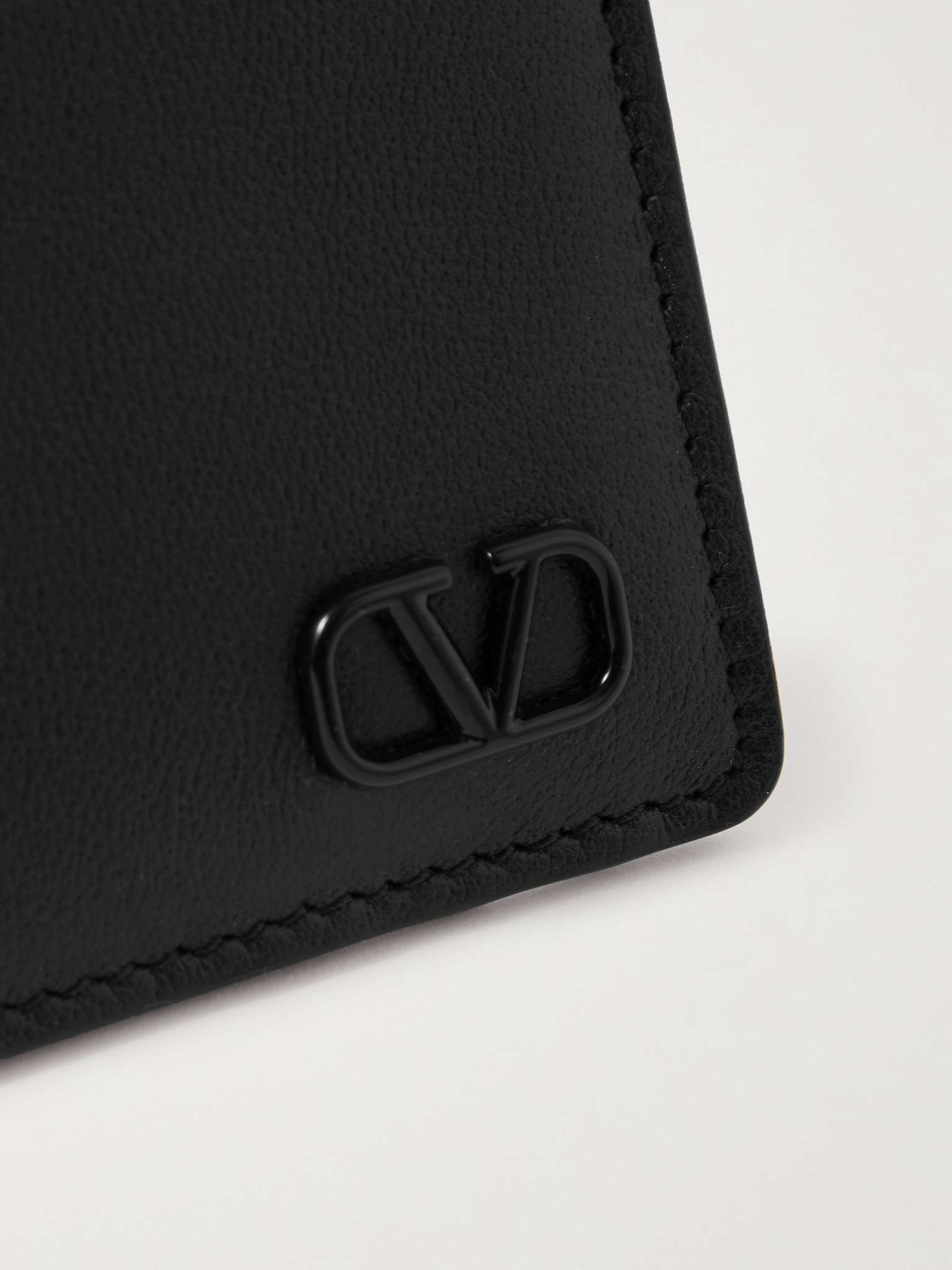 Valentino Garavani Logo-Appliquéd Full-Grain Leather Cardholder - 4