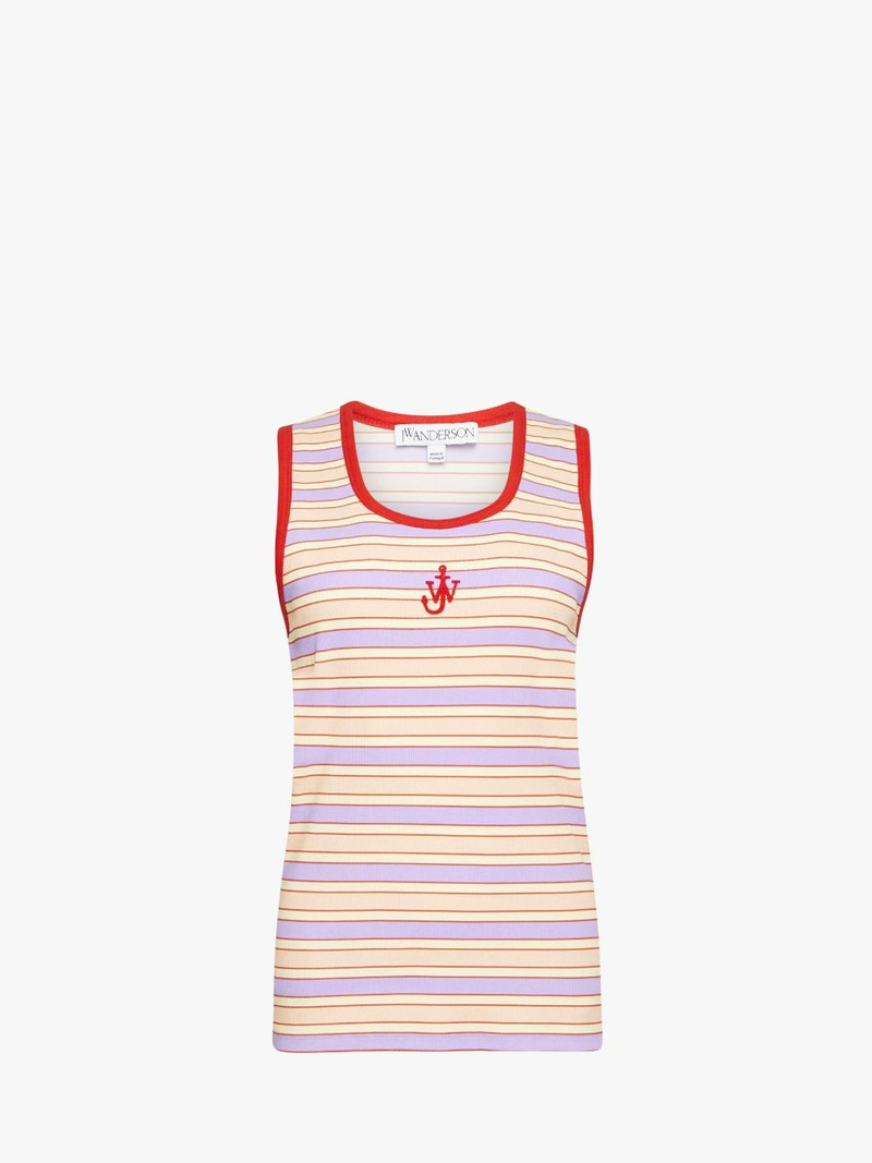 CONTRAST TRIM STRIPED VEST 1