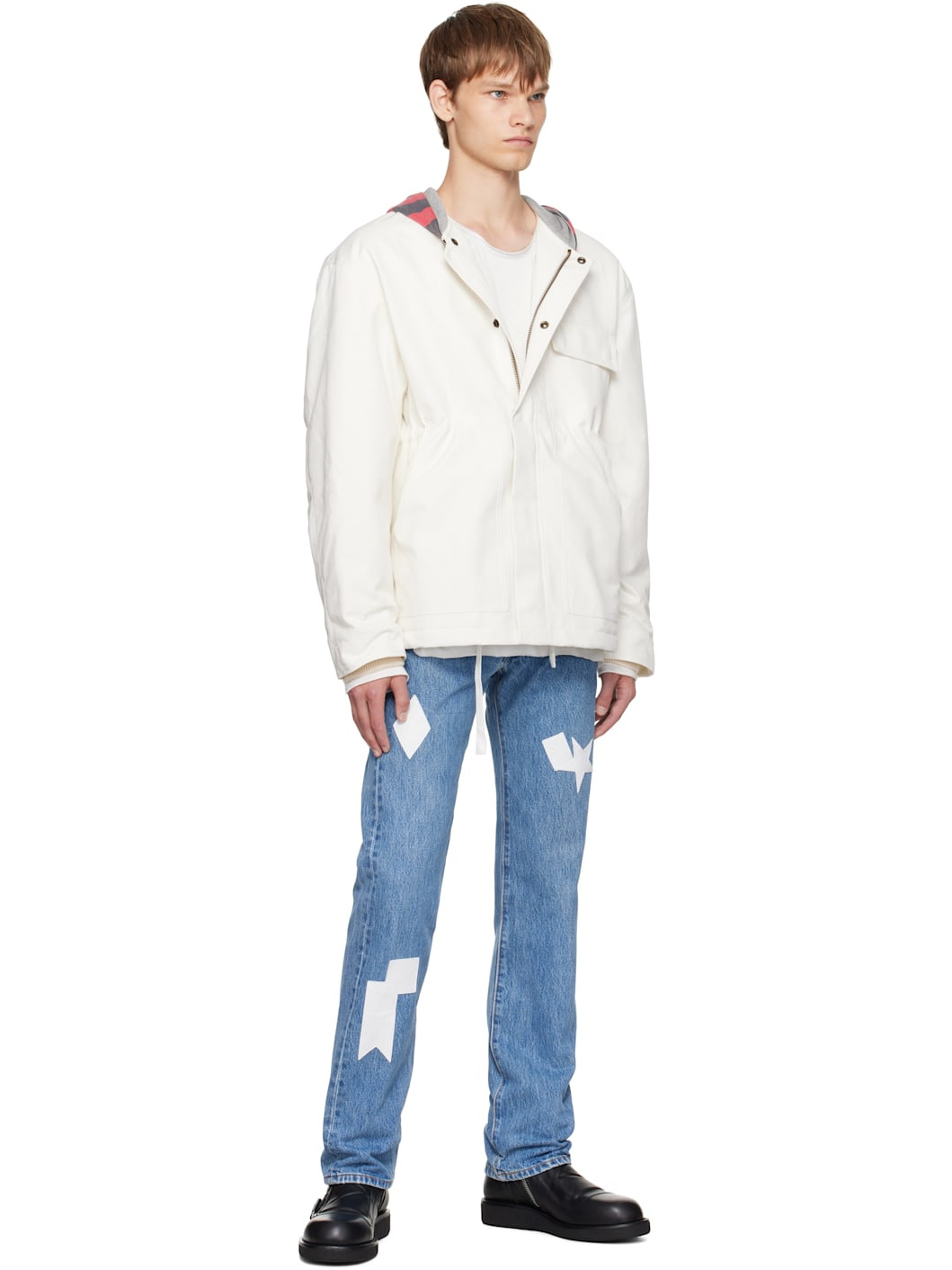 Blue Patch Jeans - 4