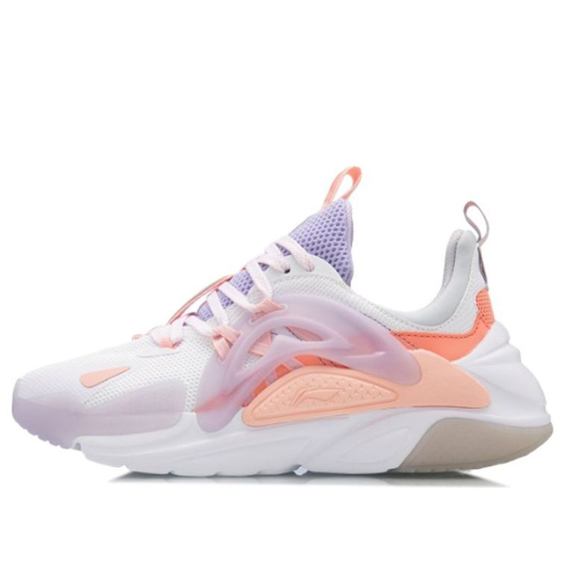 (WMNS) Li-Ning XingHuo Sport Leisure 'White Orange' AGLQ066-4 - 1