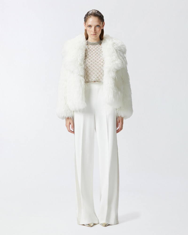 PINKO ELEGANT TROUSERS WITH SHINY SIDE BAND outlook