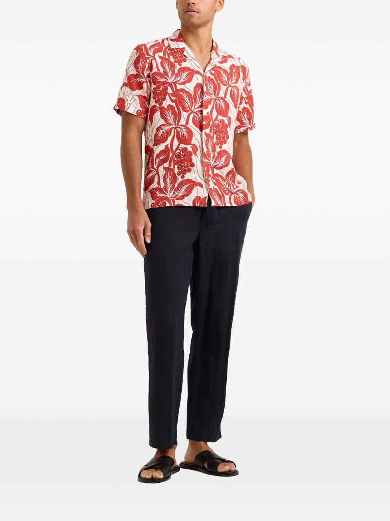 ORLEBAR BROWN Maitan floral-print linen shirt outlook