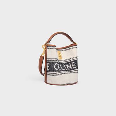 CELINE TEEN BUCKET 16 in STRIPED TEXTILE WITH CELINE JACQUARD outlook