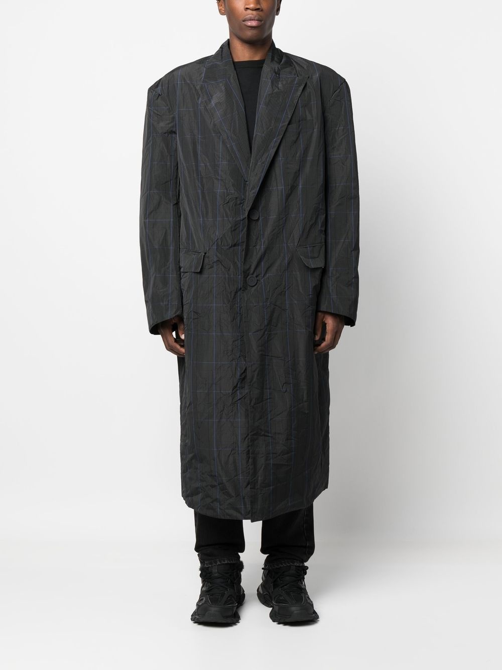 Prince of Wales check trench coat - 2