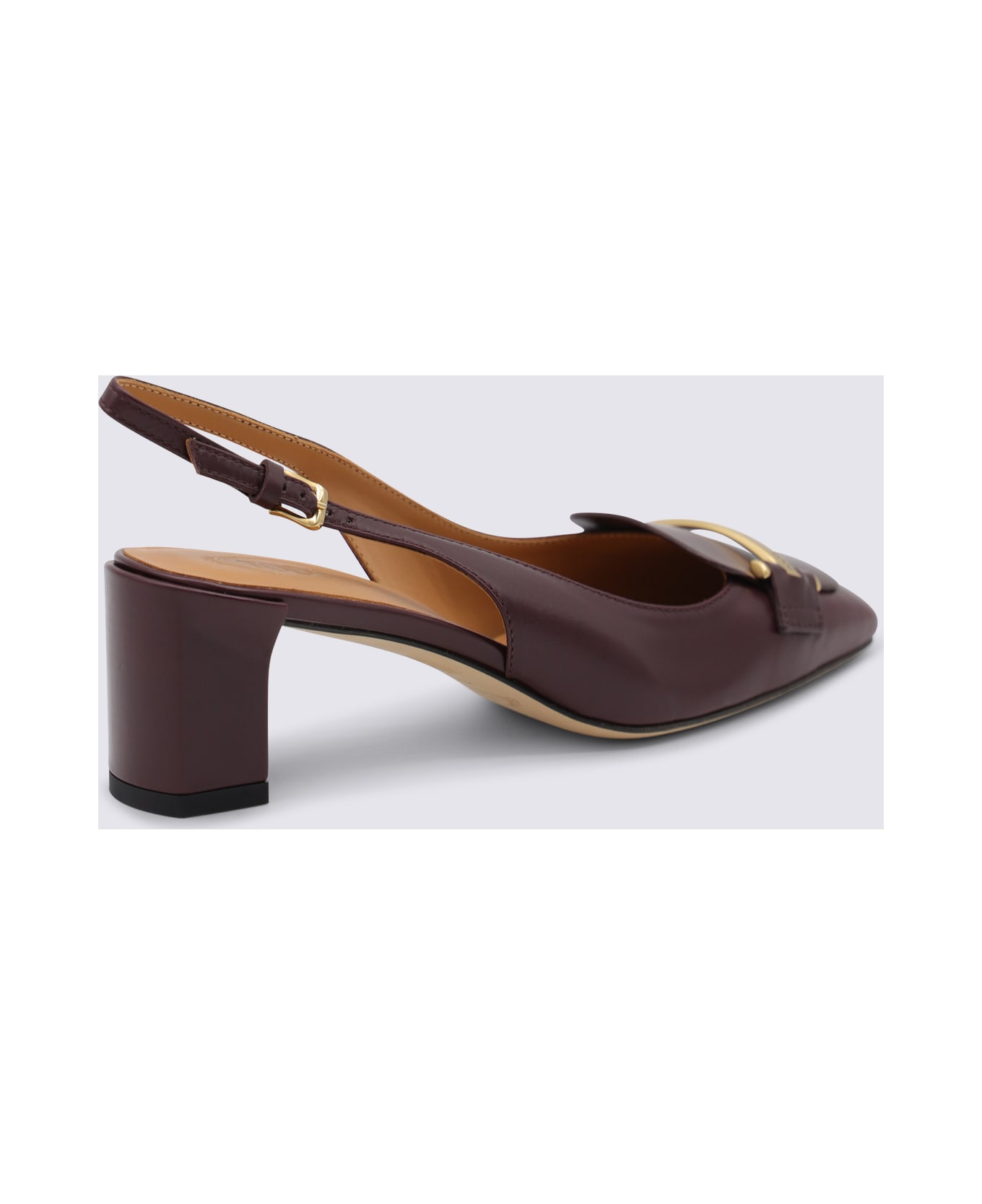 Brown Leather Pumps - 3