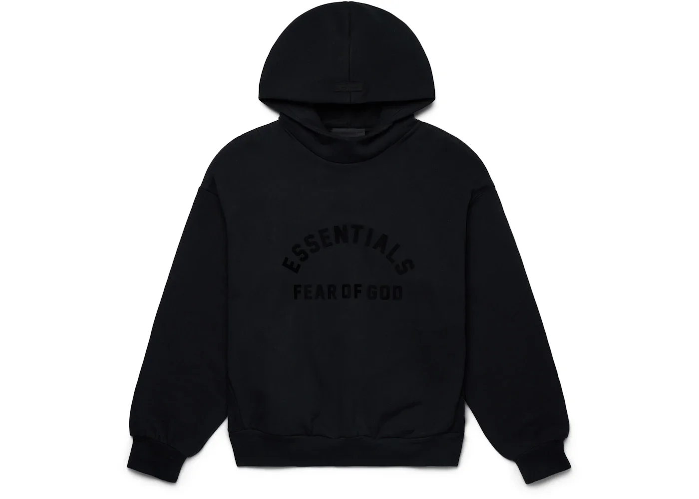 Fear of God Essentials Arch Logo Hoodie Jet Black - 1