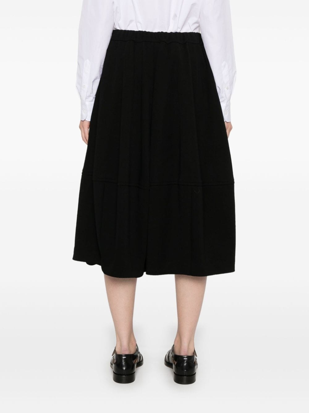【関税込み】comme des garcons Structured midi skirt Polyester S-Twill Ruffle Skirt by Comme des Garçons Comme