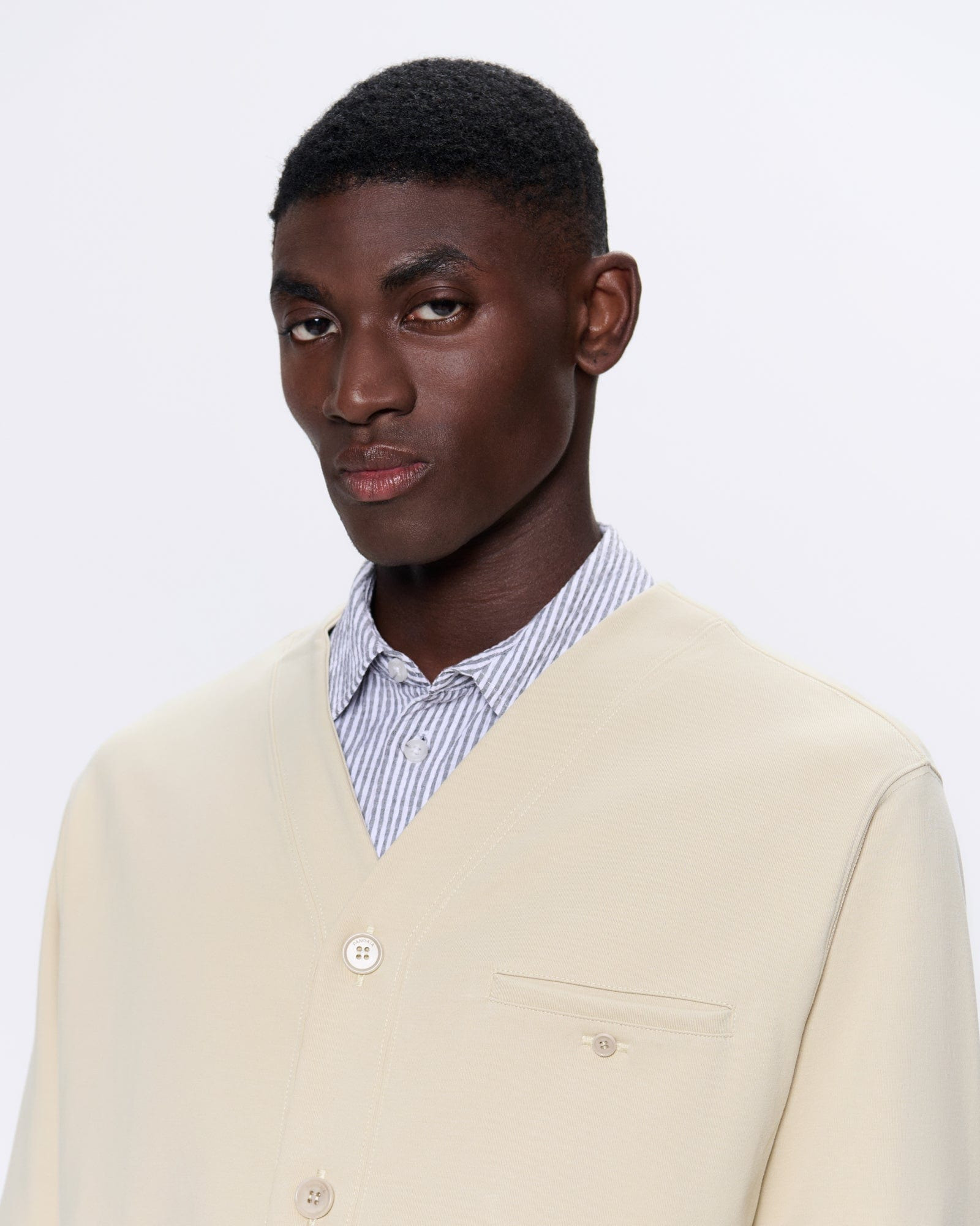 Mens DNA Double Jersey Liner Jacket - Maitake Beige - 4