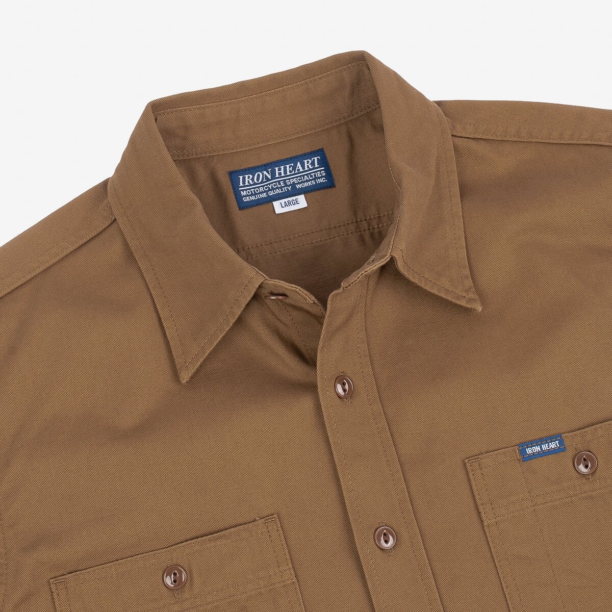 7oz Chino Work Shirt - Brown - 6