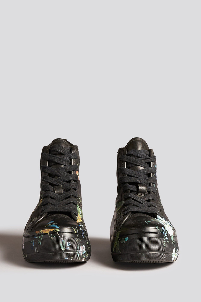 KURT HIGH TOP - BLACKOUT LEATHER FLORAL 2