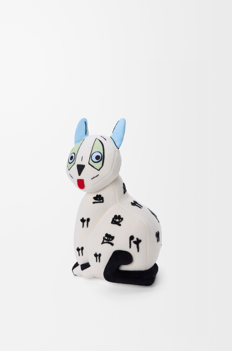 Loewe Cat stuffed toy in cotton velvet outlook