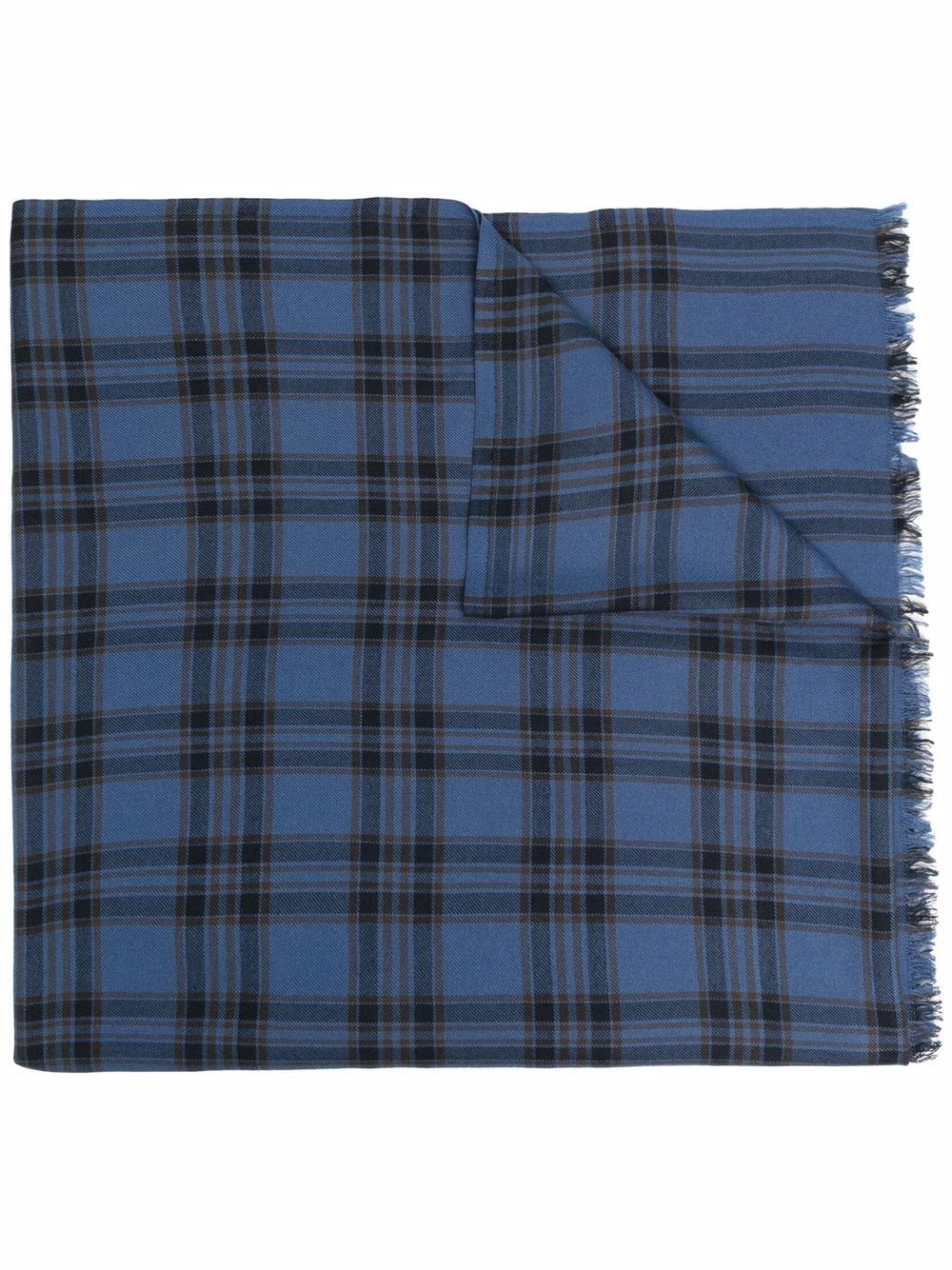 checked lightweight scarf - 1