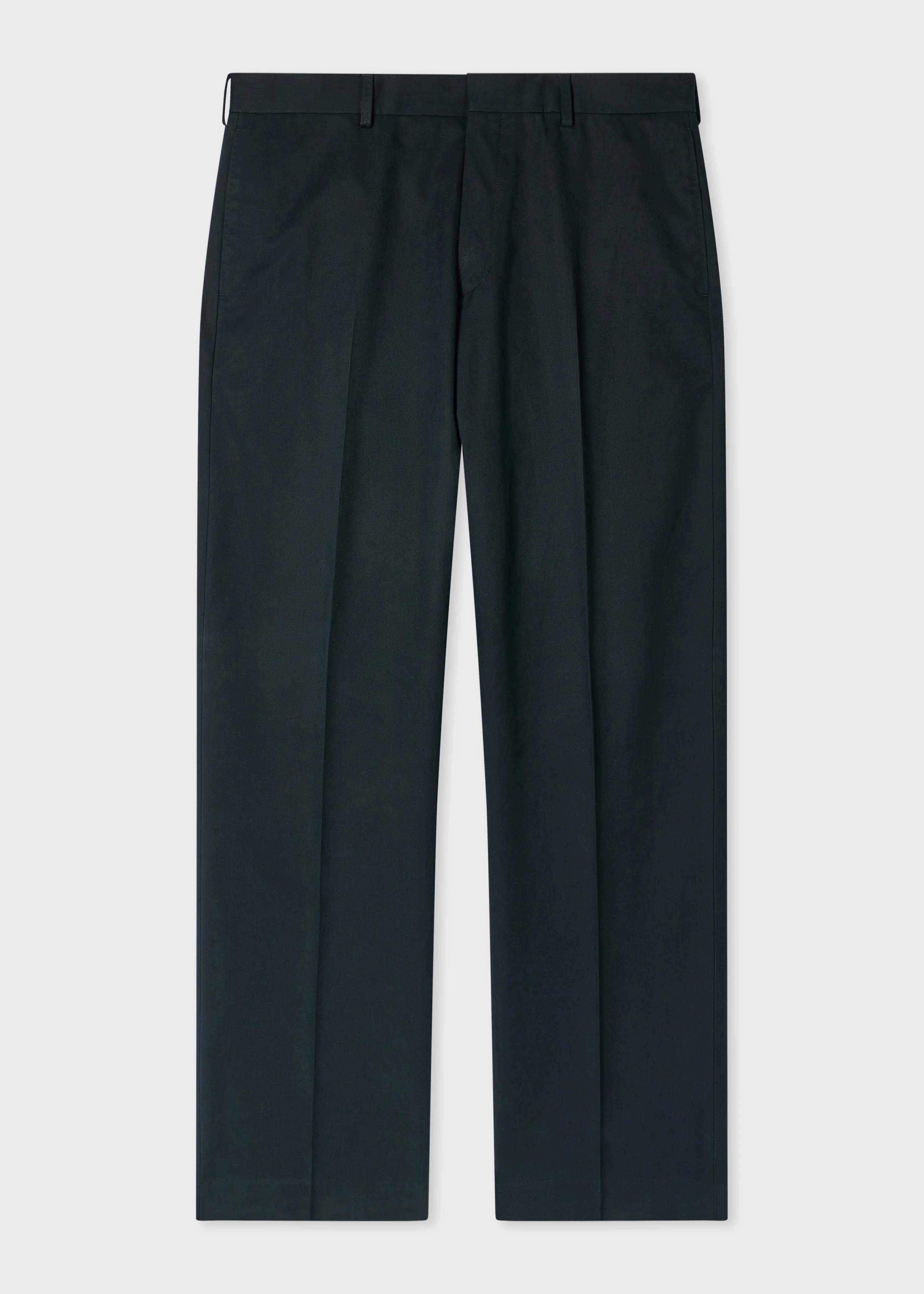 Relaxed-Fit Navy Cotton-Twill Chinos - 1