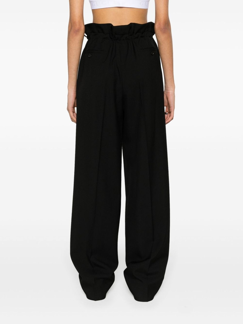 paperbag-waist straight-leg wool trousers 4