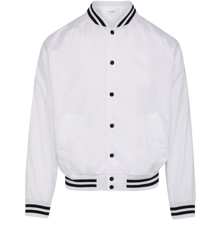 Celine Varsity-Style Jacket In Light Nylon - 1