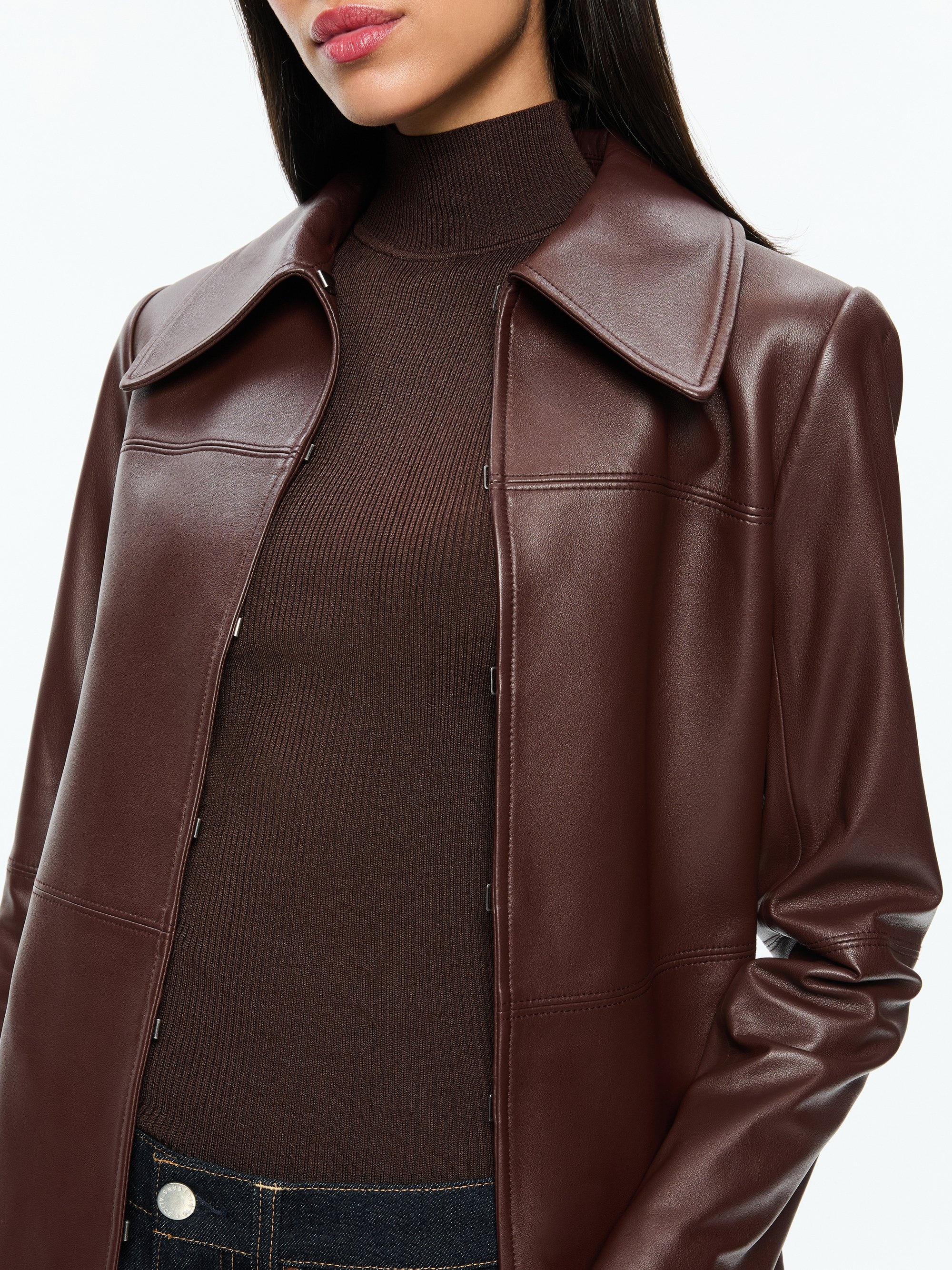 LOGAN LEATHER COAT - 5