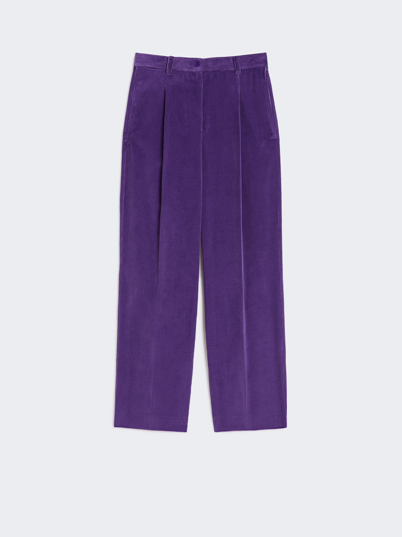 ORDINE Cotton velvet trousers 1