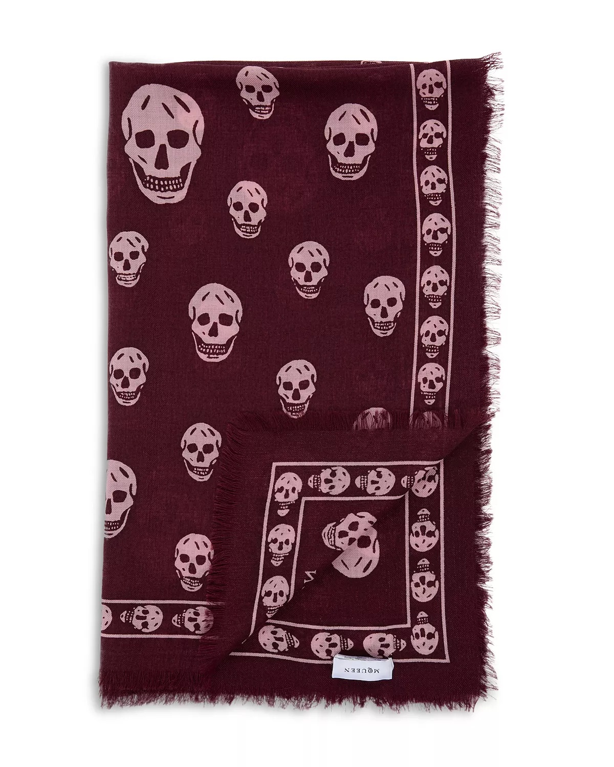 Classic Skull Wool Scarf - 1