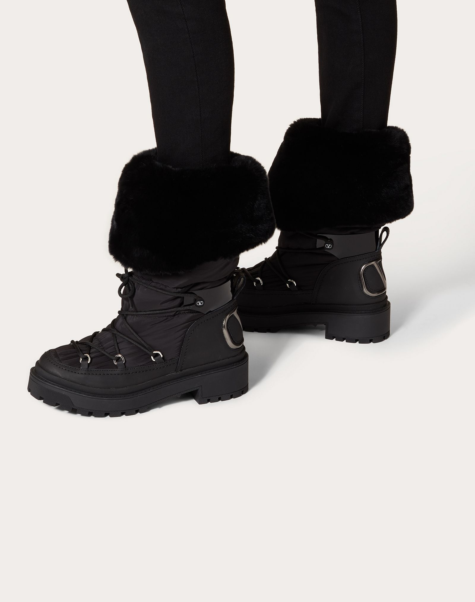 Trekkgirl Winter Boot in technical nylon and rabbit fur 40 mm - 6