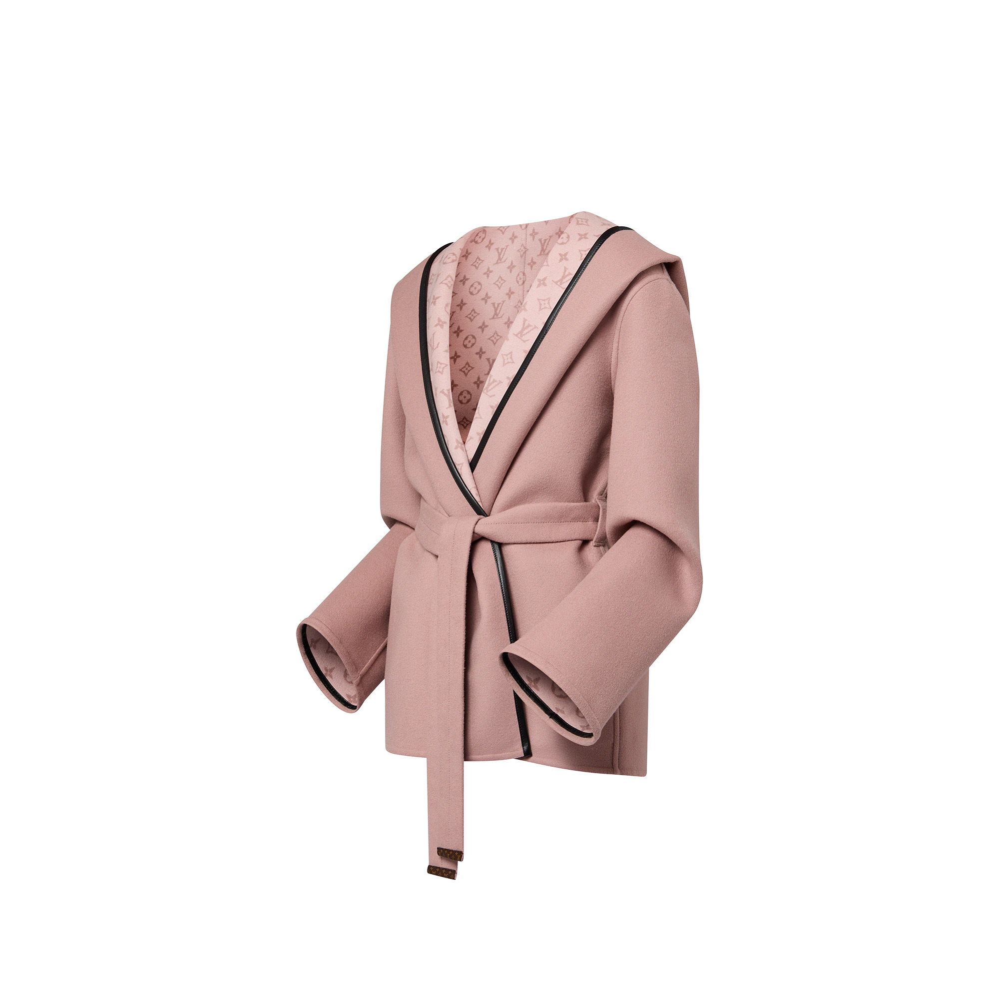 Signature Short Hooded Wrap Coat - 2