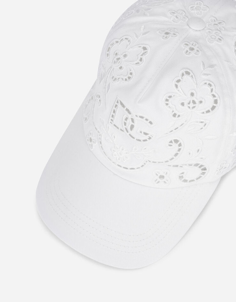 Dolce & Gabbana Drill hat with cut-out embroidery outlook