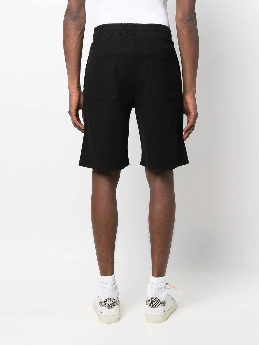 embroidered-logo track shorts - 4