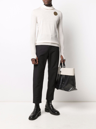 Jil Sander zipped-ankle cotton trousers outlook