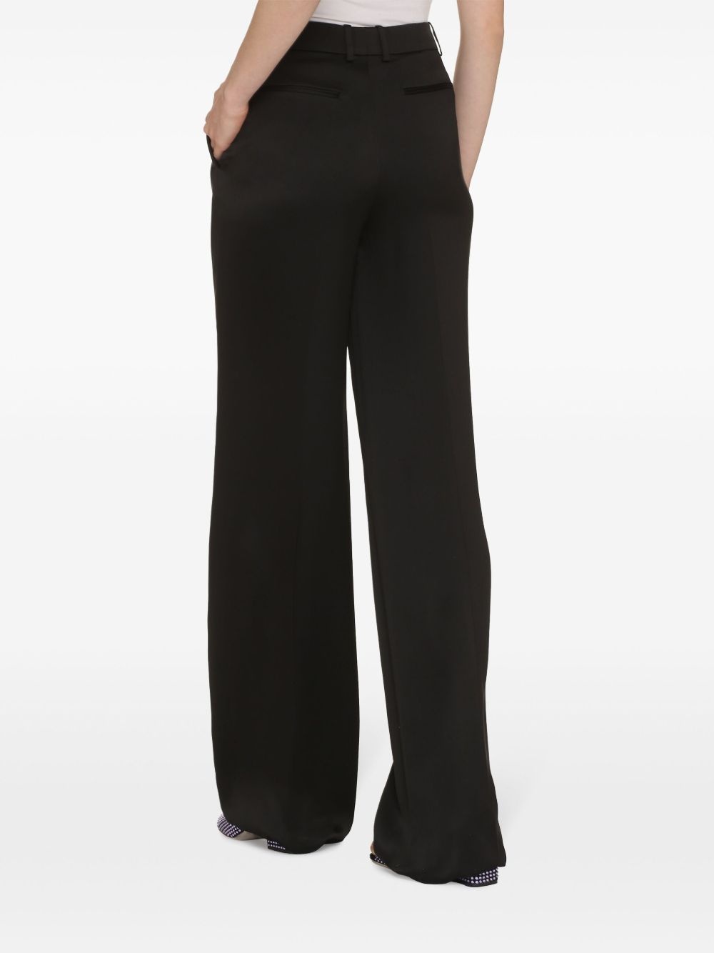 pleat-detailing straight-let trousers - 3