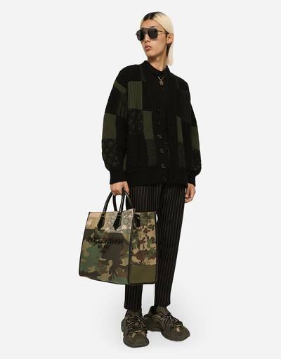 Dolce & Gabbana Camouflage patchwork shopper outlook