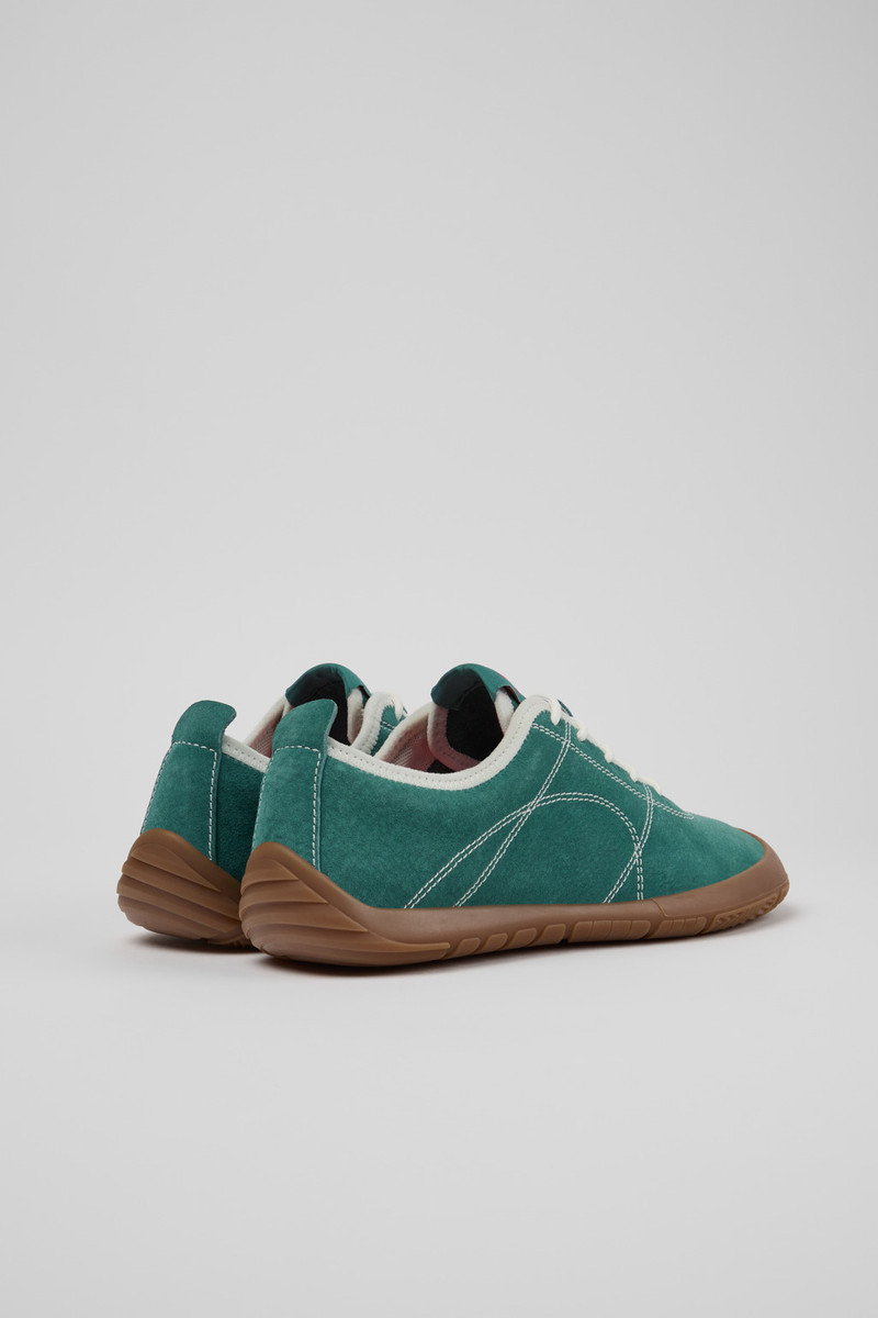 CAMPERLAB Green Nubuck Leather Sneakers for Women. outlook