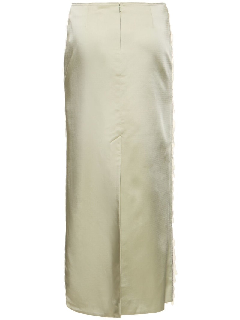 16Arlington White Delta Leather Miniskirt