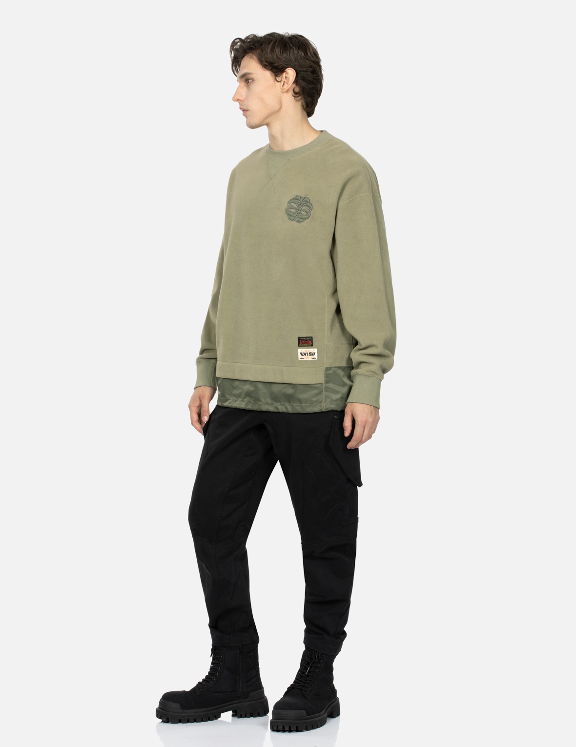 SLOGAN EMBROIDERY 3D FIT CARGO PANTS - 4