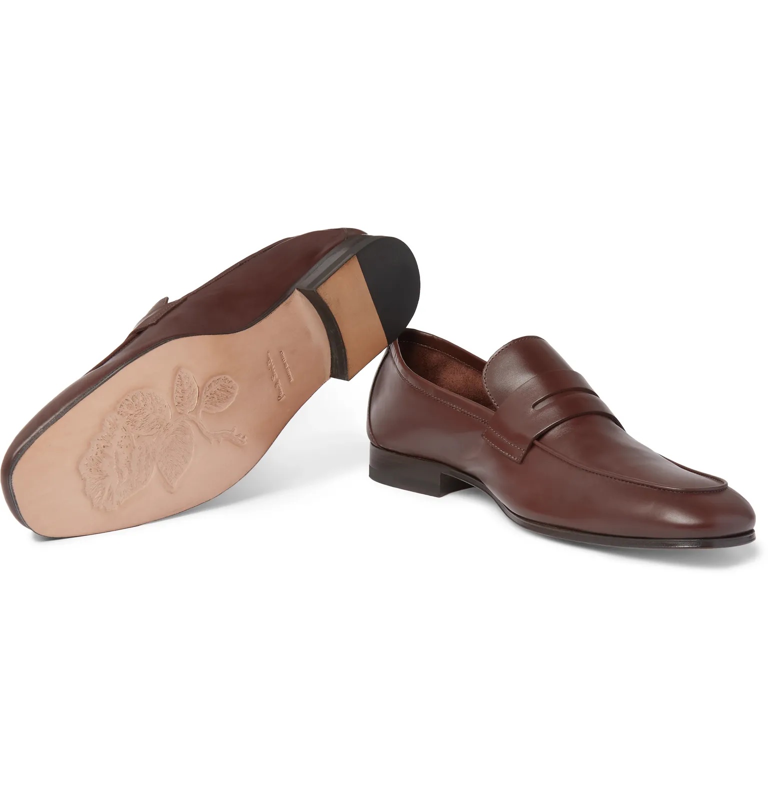 Glynn Leather Penny Loafers - 3