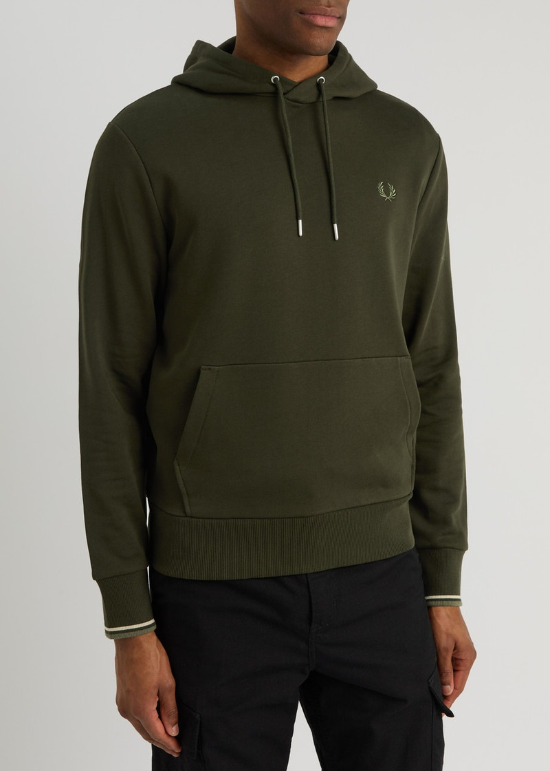 Fred Perry Fred Perry Logo-embroidered Hooded Cotton Sweatshirt outlook