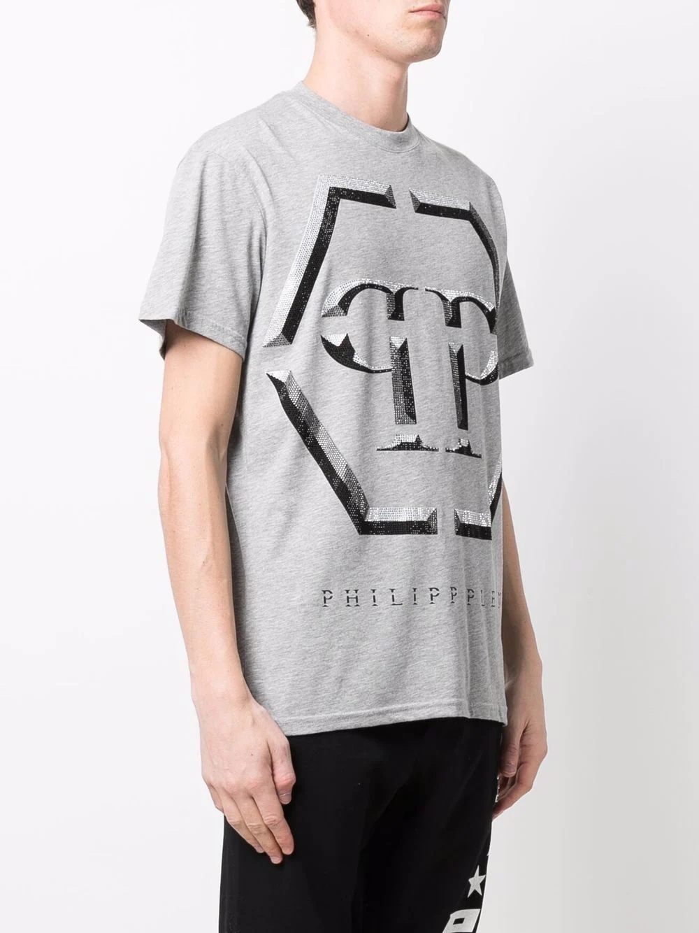 embellished-logo T-shirt - 3