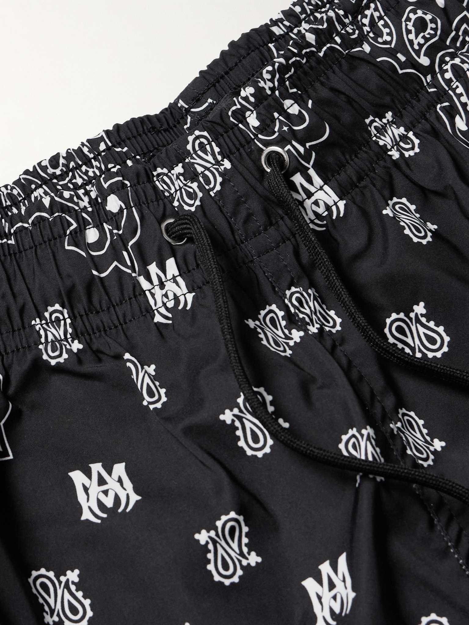 Slim-Fit Mid-Length Bandana-Print Swim Shorts - 4