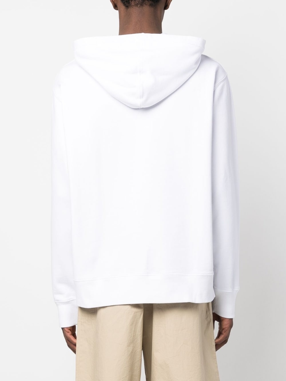 fox-print cotton hoodie - 4