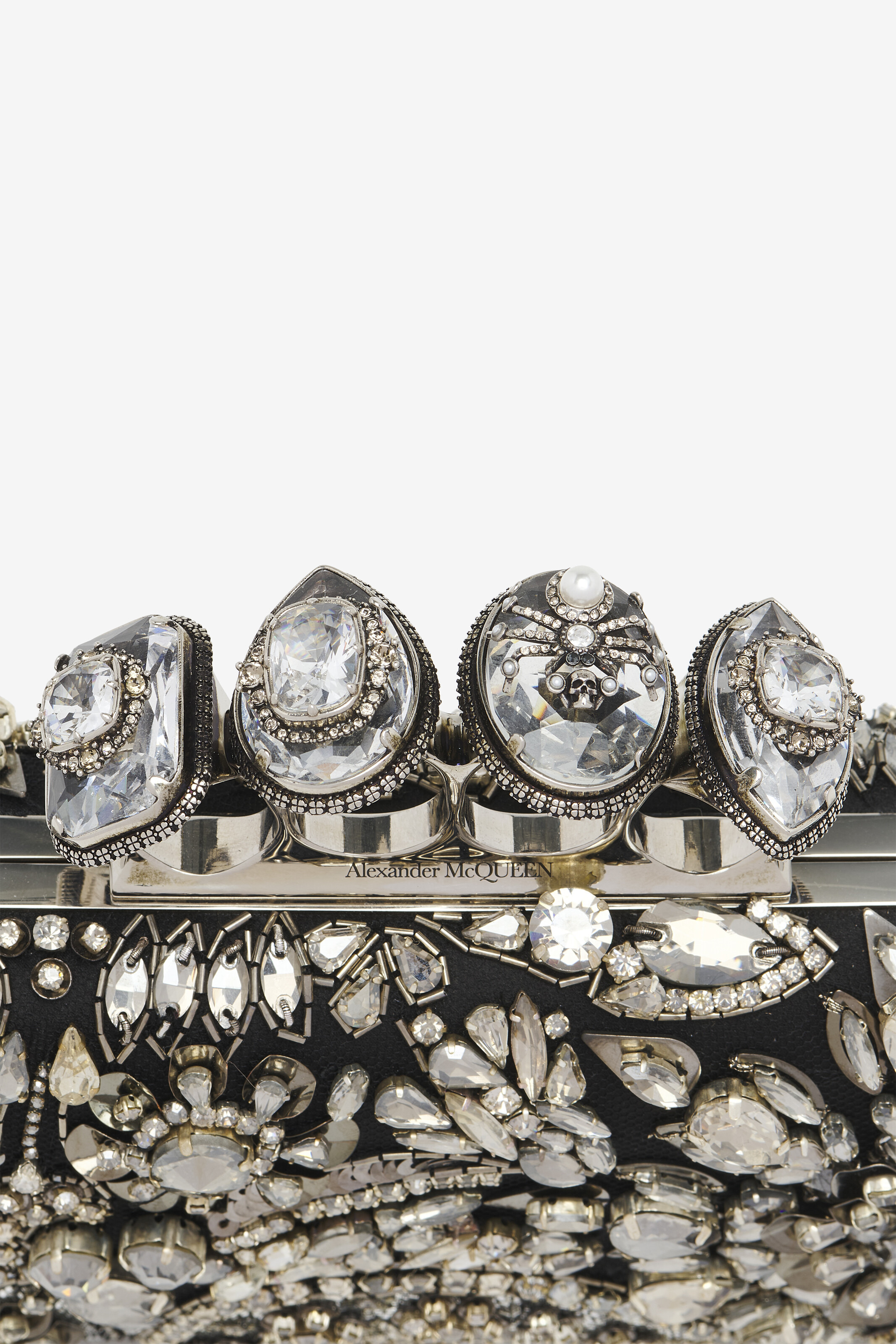 Jewelled Spider Knuckle Clutch - 4