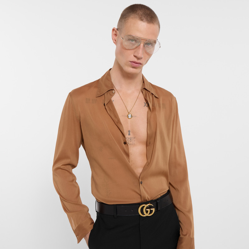 Silk stretch chiffon shirt 3