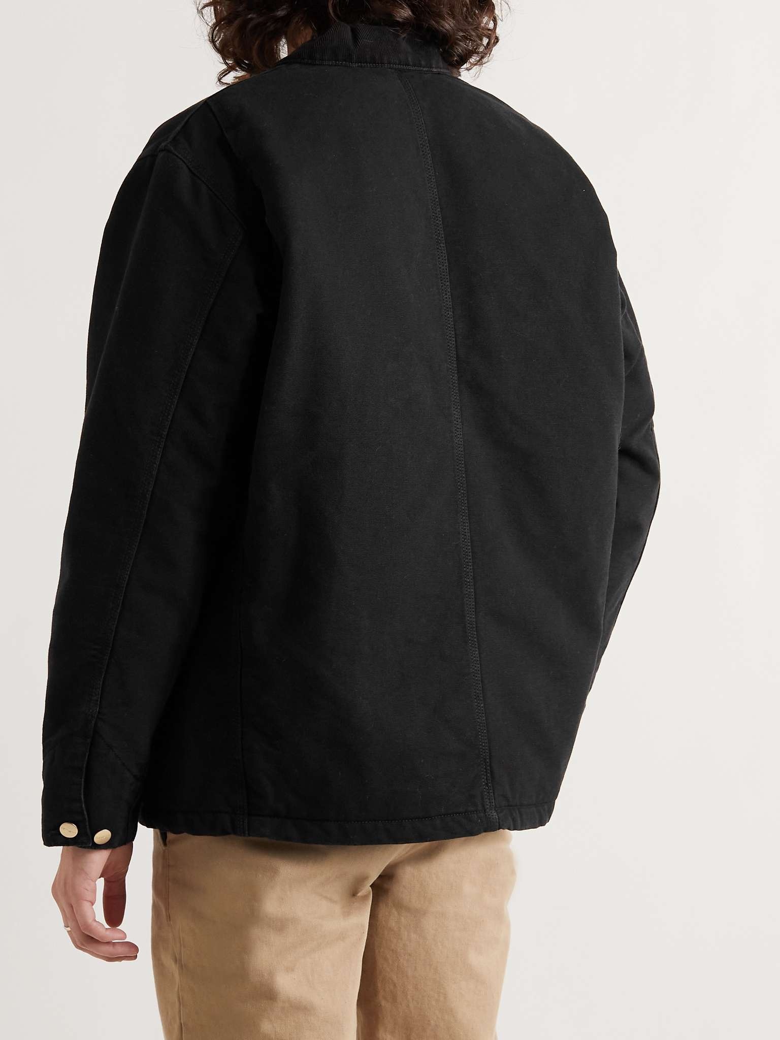 Corduroy-Trimmed Organic Cotton-Canvas Chore Jacket - 4