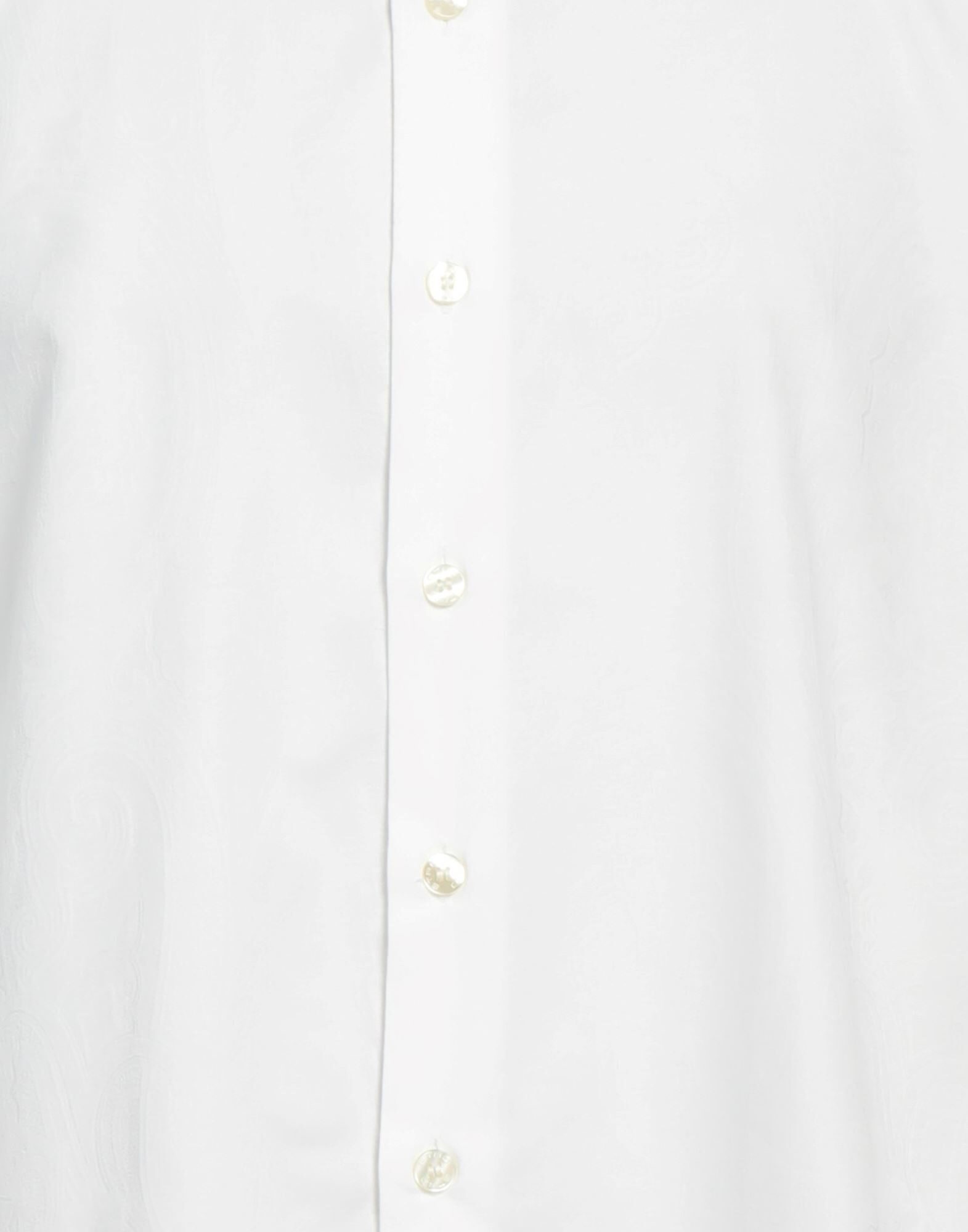 White Men's Patterned Shirt - 4