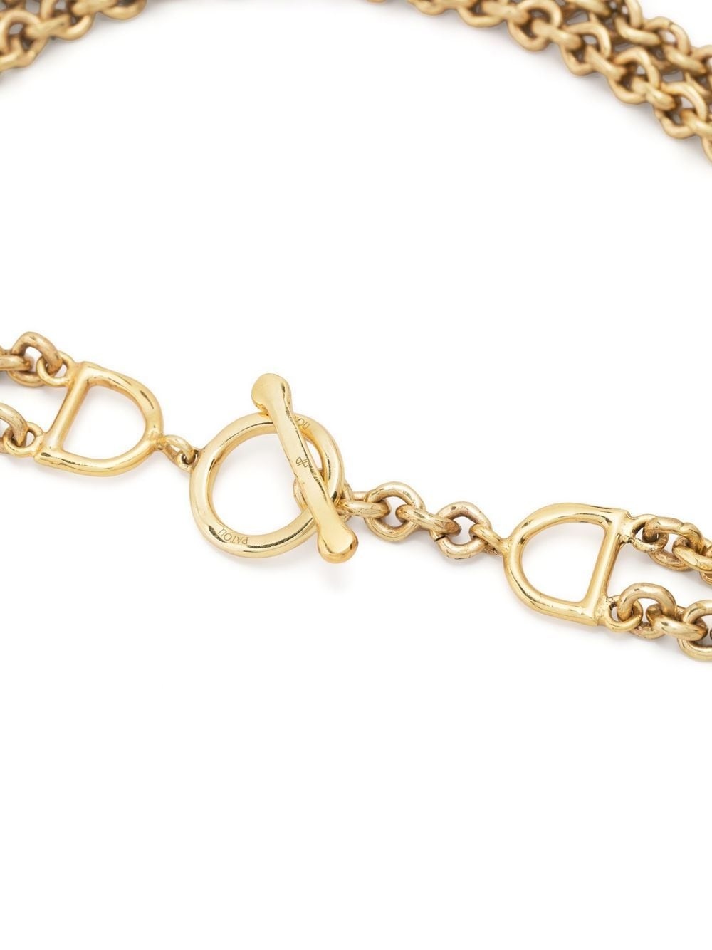 logo chain choker necklace - 3