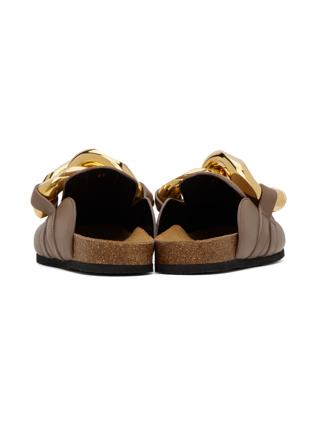 SSENSE Work Capsule – Taupe Chain Mules - 2