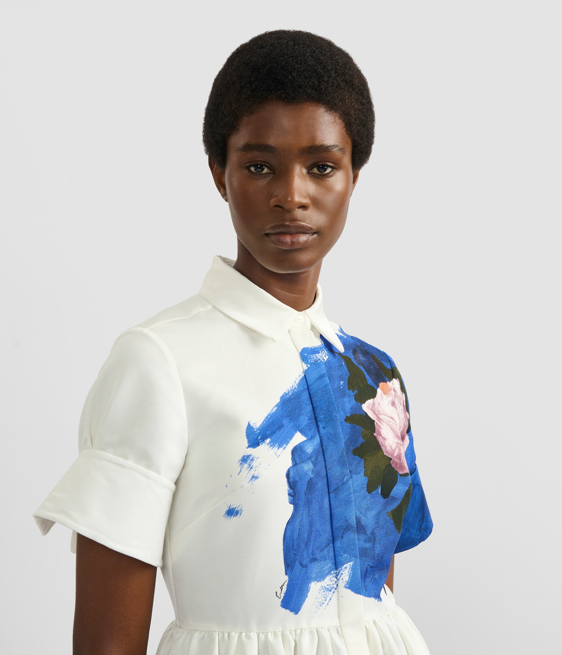 SHORT SLEEVE MIDI SHIRT DRESS - 7