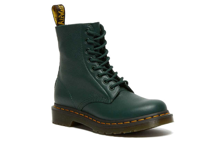 (WMNS) Dr. Martens 1460 Pascal Virginia waterproof Wear-resistant Mid Tops Martin boots Green 269023 - 3