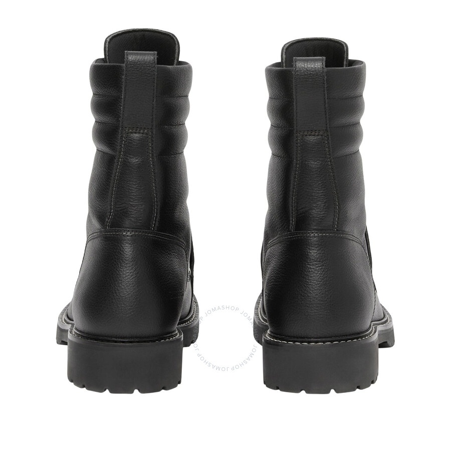 Burberry Lace Guard Detail Leather Ankle Boots - 4