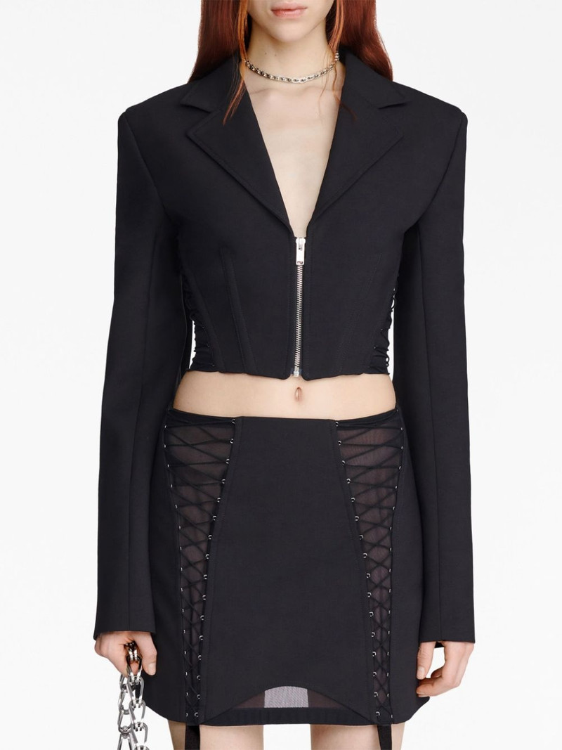 zipped cropped blazer 4