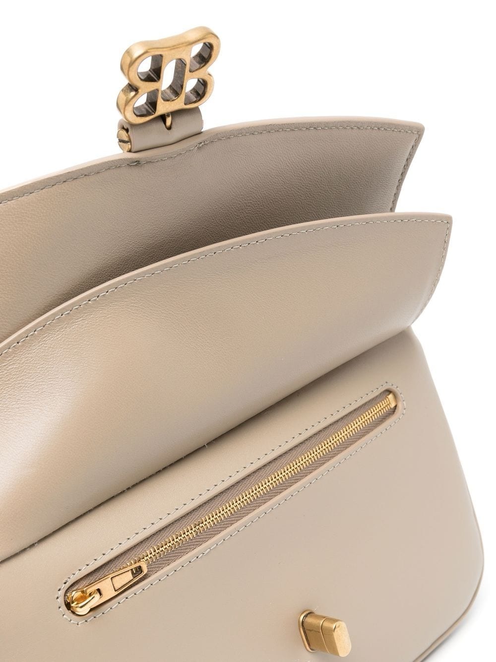 logo-plaque shoulder bag - 4