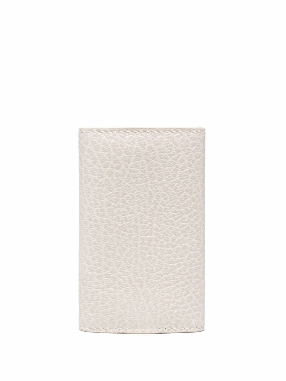 grained leather folding keyring - 2